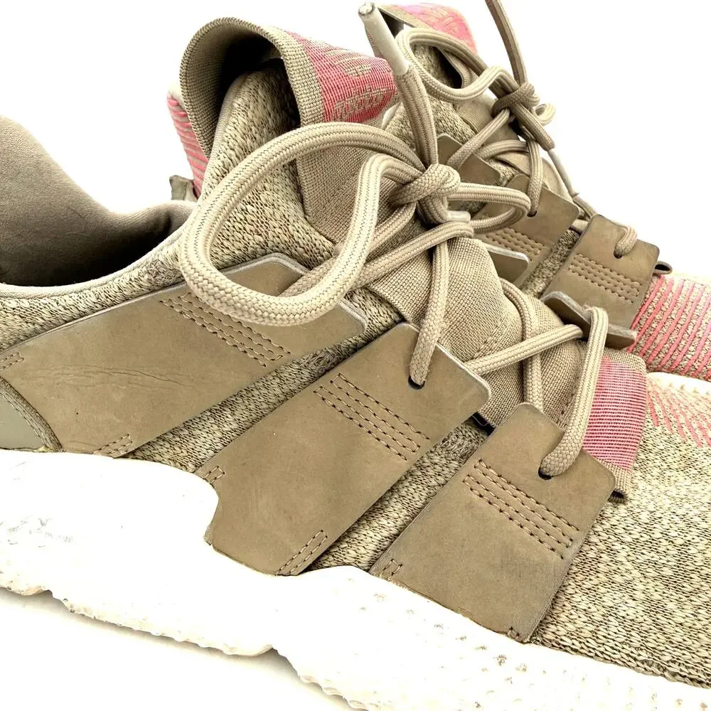 Adidas Men's Prophere Trace Leather Khaki Sneakers Size 10 - Picture 2 of 8